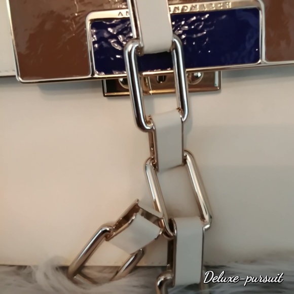 Anya Hindmarch Jackson Bag Cream Leather Buckle - Picture 6 of 8